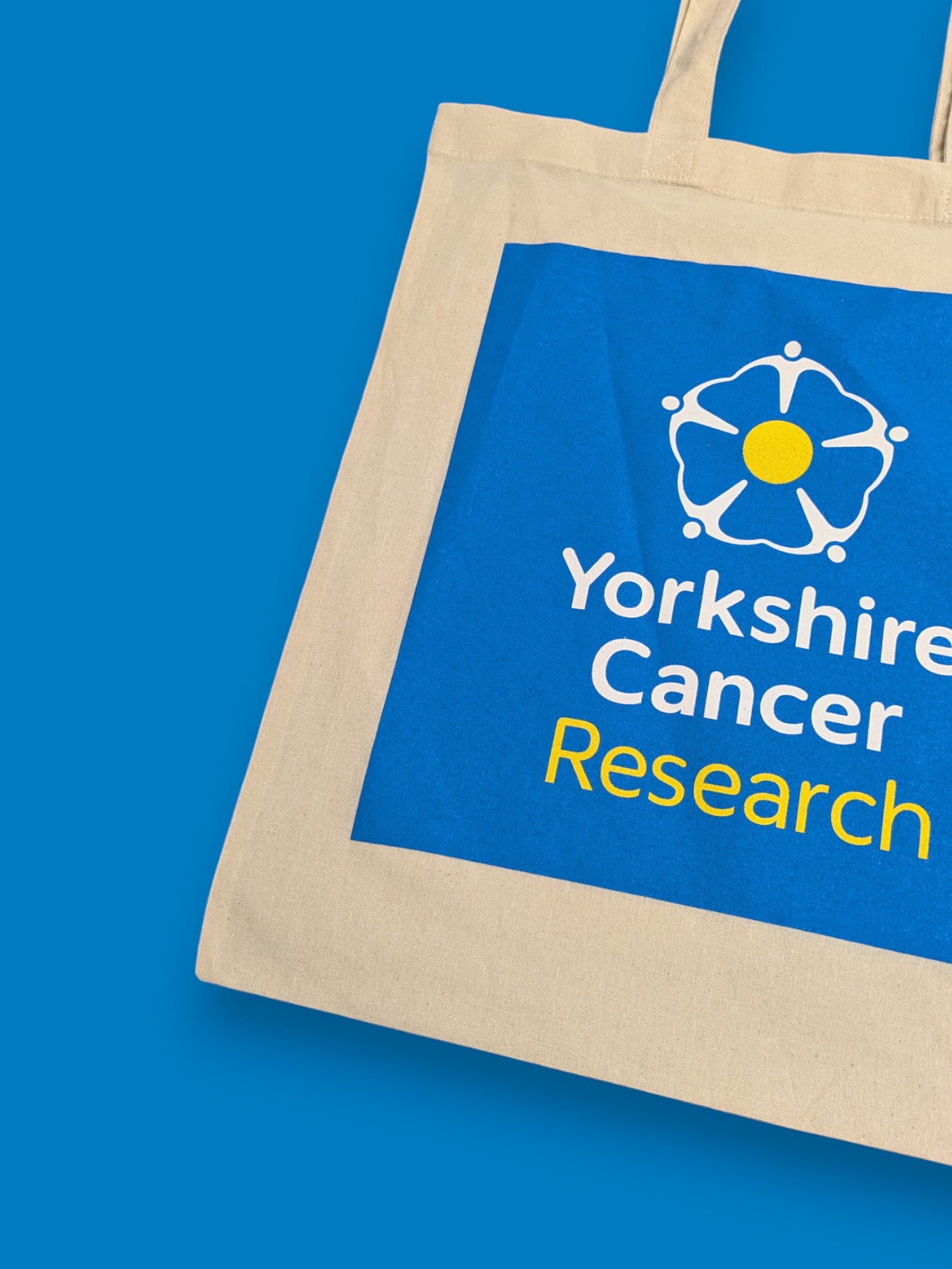 Yorkshire Cancer Research Tote Bag – Natural Cotton – Reusable Charity Shopper