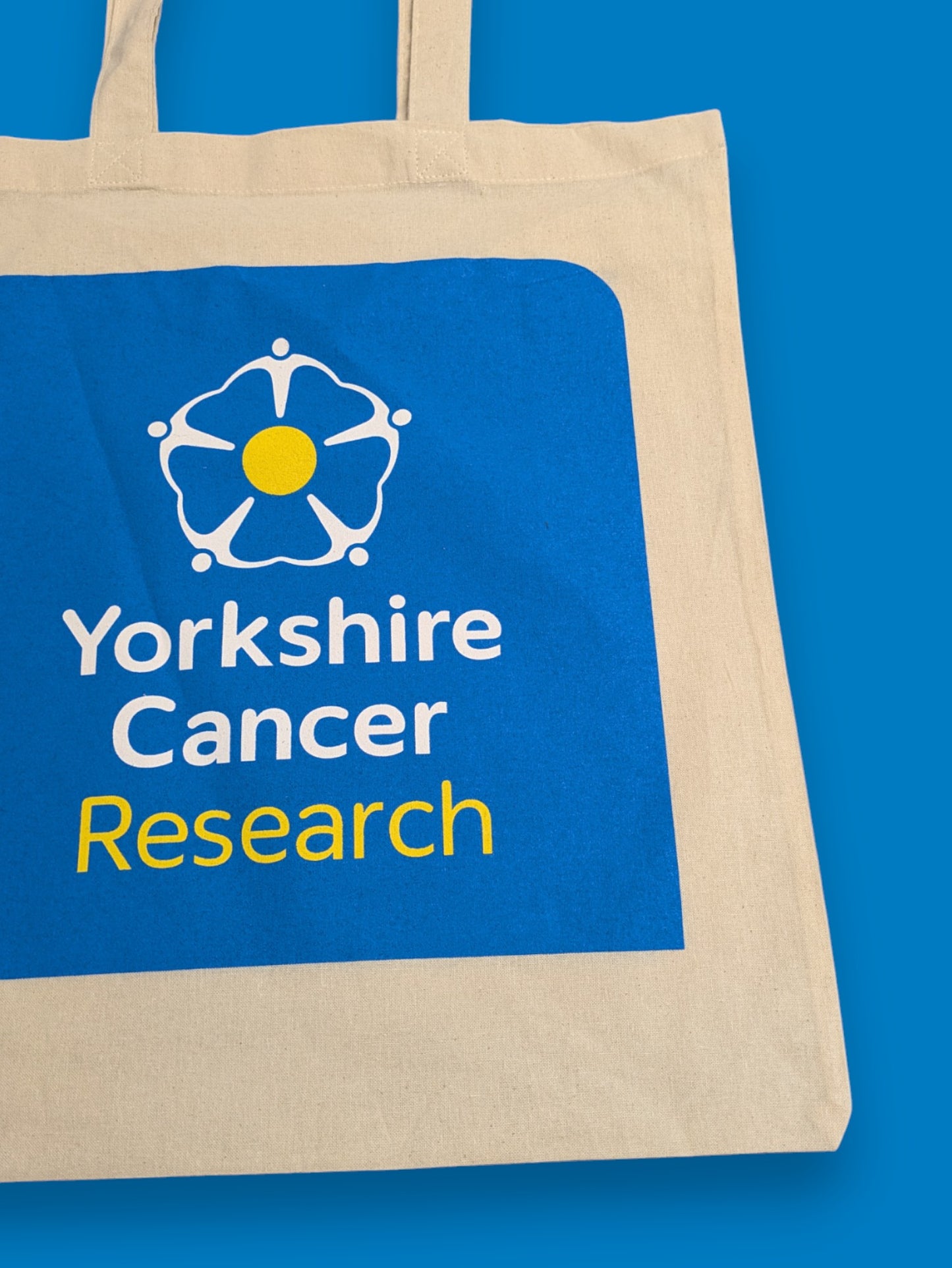 Yorkshire Cancer Research Tote Bag – Natural Cotton – Reusable Charity Shopper