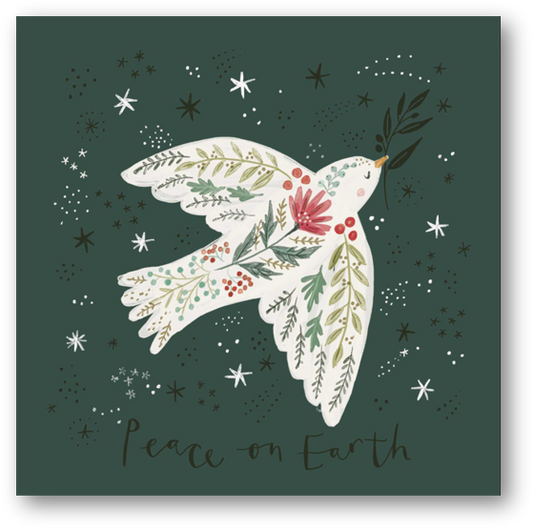 Peace on Earth Dove Christmas Cards - 10 pack