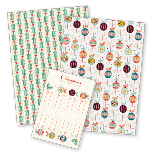 Christmas Decorations - Christmas Gift Wrap Pack