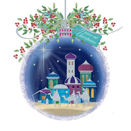 Peace at Christmas Bauble Charity Christmas Cards - 10 Pack