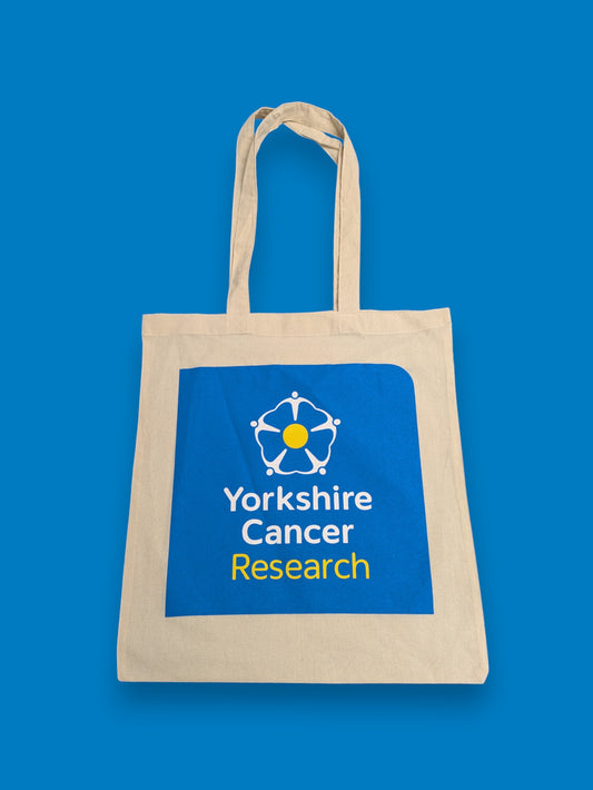Yorkshire Cancer Research Tote Bag – Natural Cotton – Reusable Charity Shopper