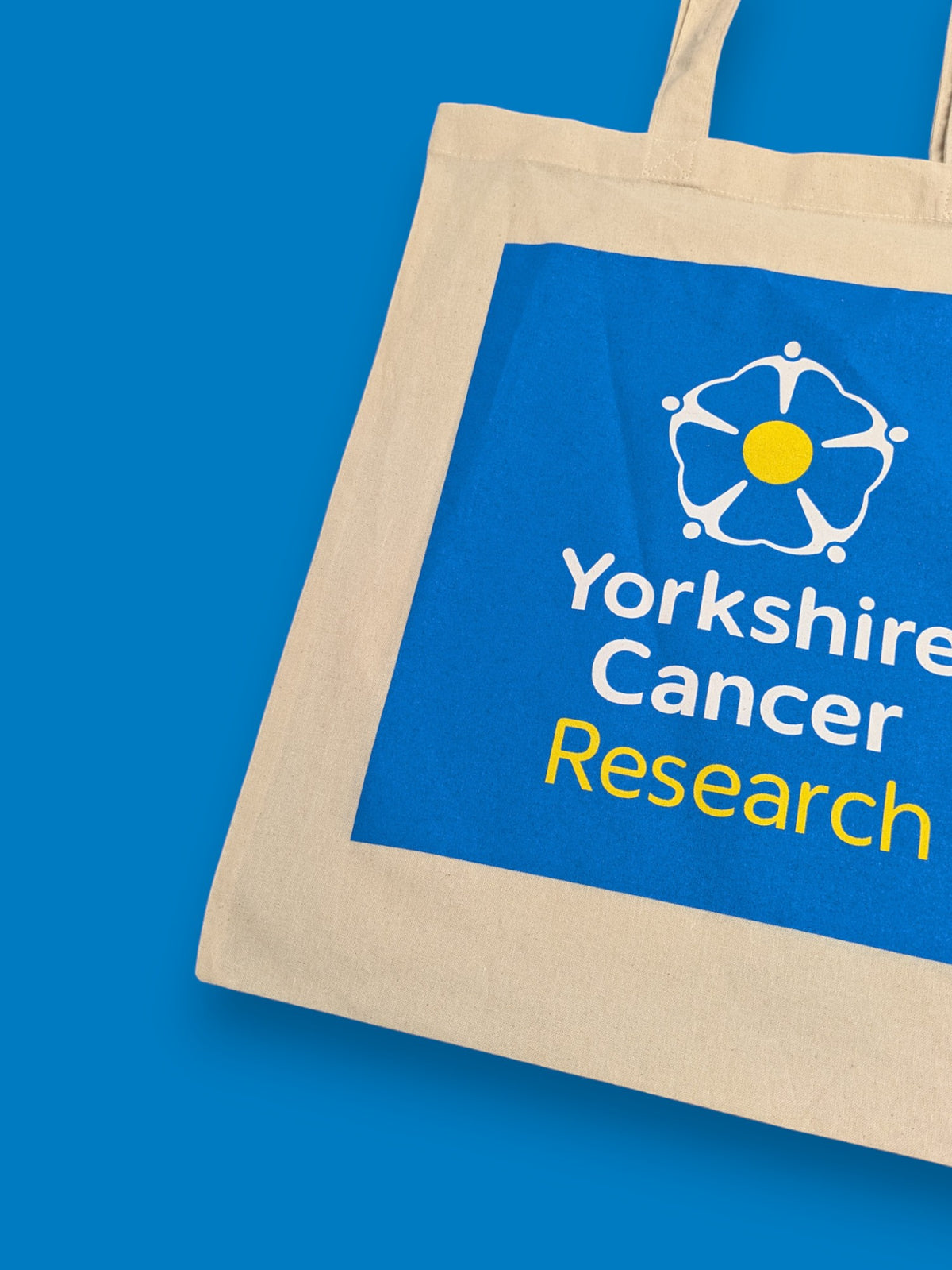 Yorkshire Cancer Research Tote Bag – Natural Cotton – Reusable Charity Shopper