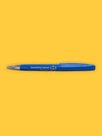 Yorkshire Cancer Research Premium Ballpoint Pen – Blue & Silver – Black Ink