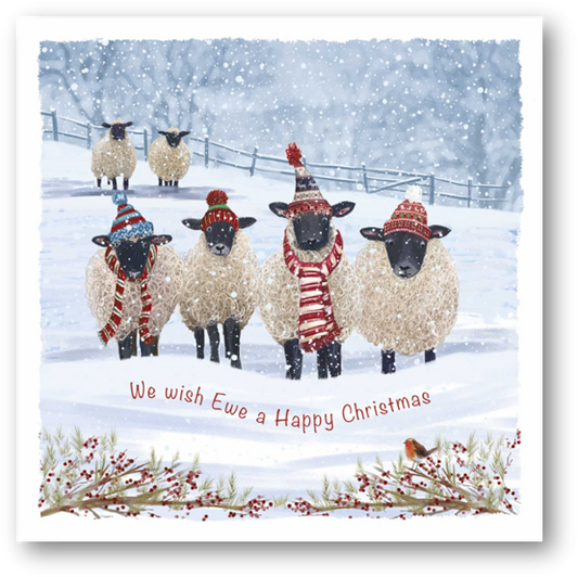 Warm Winter Woollies Christmas Cards - 10 pack